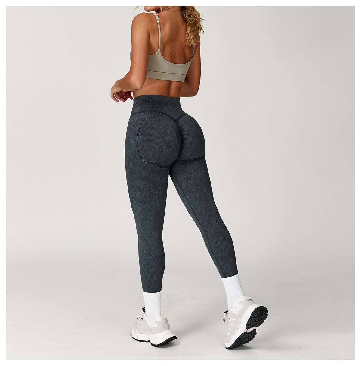 Stone washed leggings