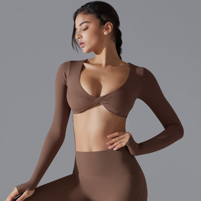 Twisted front full sleeve top