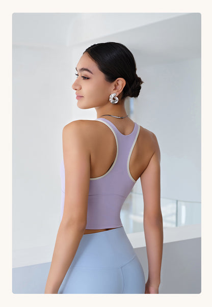 Contrast trim vest