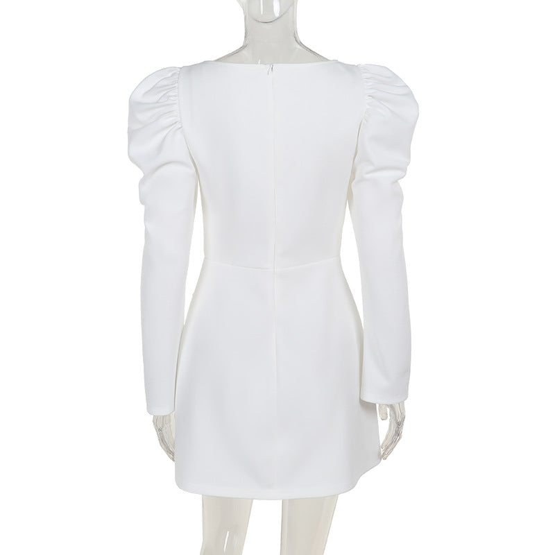 Square Collar Dress