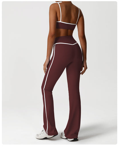Trousers with contrast trim