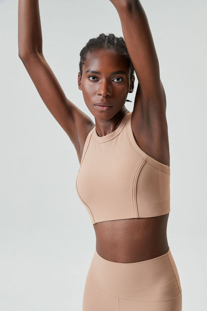 Ribbed sports bra