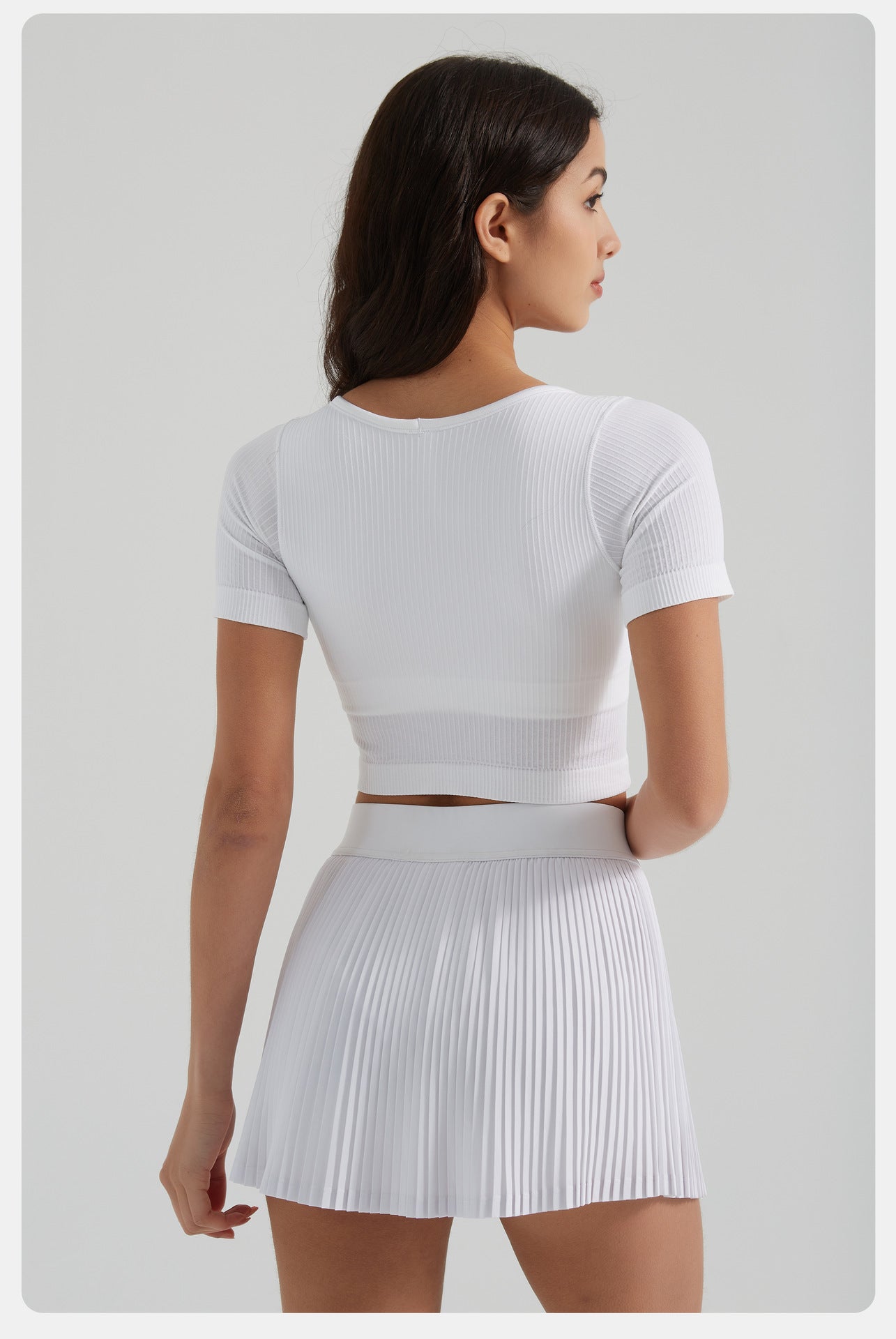Quick dry pleated tennis skort