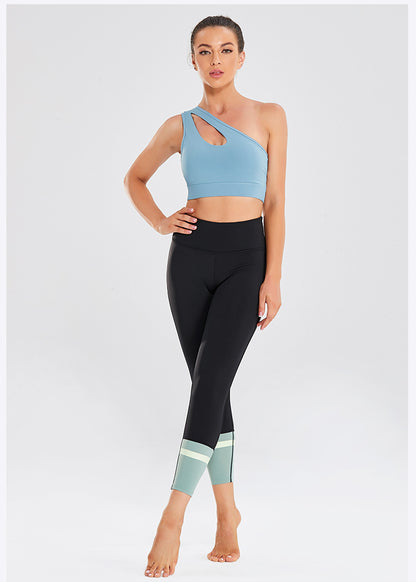 One shoulder sports bra