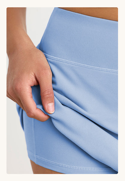 Side slit tennis skort