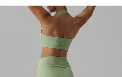 Halter neck sports bra
