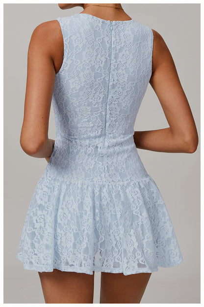 Breathable mesh tennis dress with padding