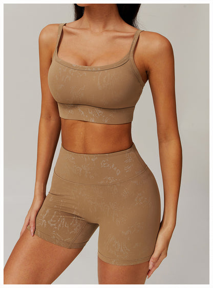Printed sports bra