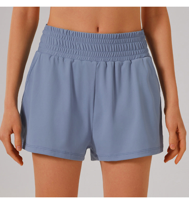 Quick dry running shorts with pockets