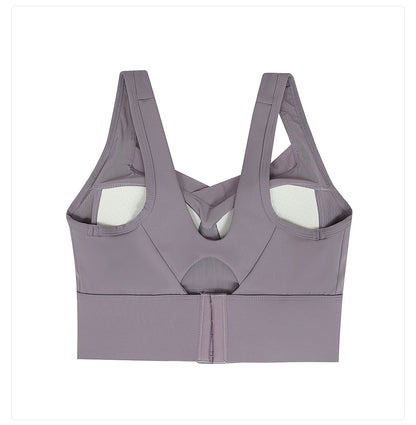 Cut out back sports bra