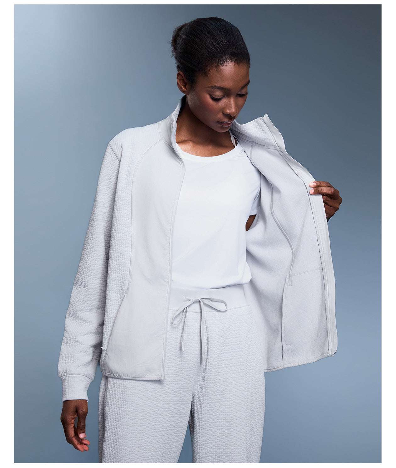 Slim fit collared jacket