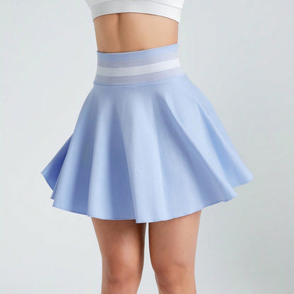 Jacquard waist tennis skirt