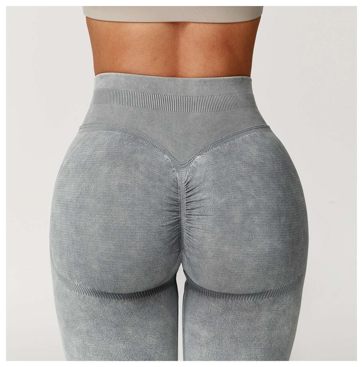Stone washed leggings