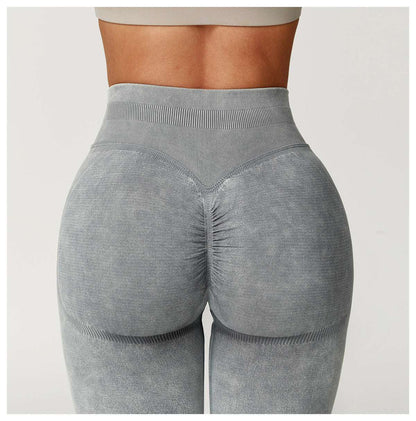 Stone washed leggings