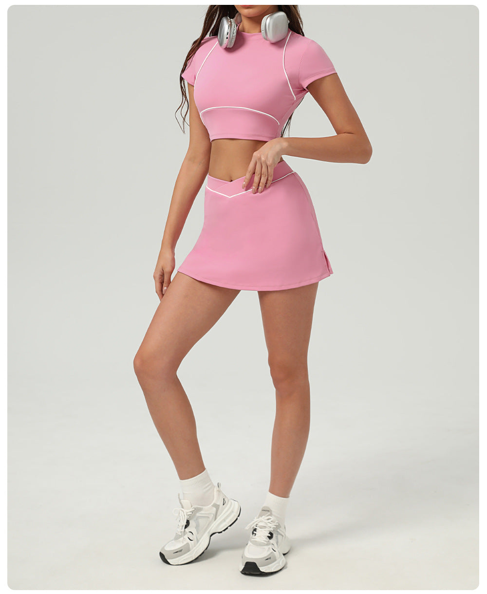 Matching Cropped top & Trousers / Skort set