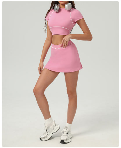 Matching Cropped top & Trousers / Skort set