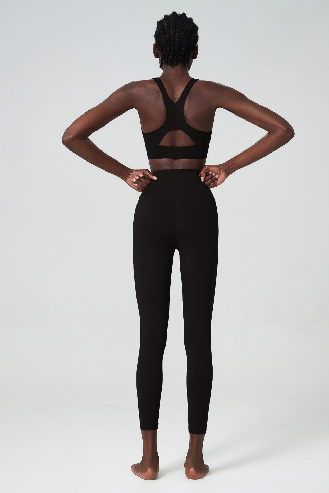 Cross back bra & leggings set