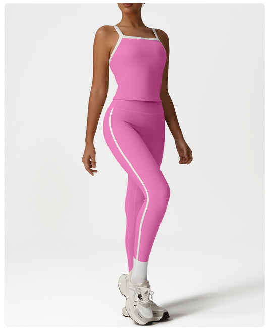 Contrast trim leggings