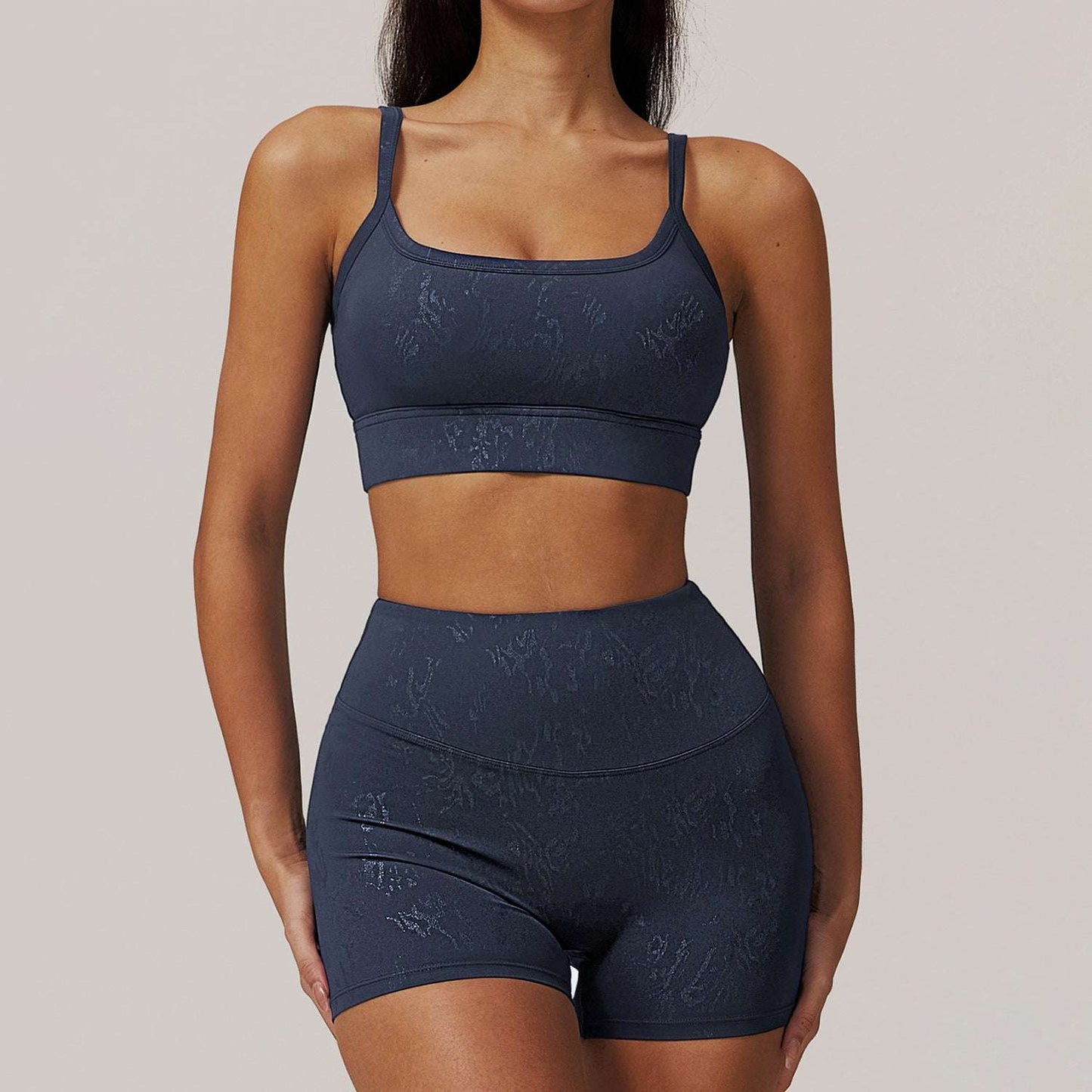 Dark Blue Shorts Bra