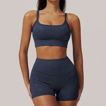 Dark Blue Shorts Bra