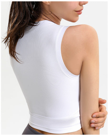Rib sleeveless vest