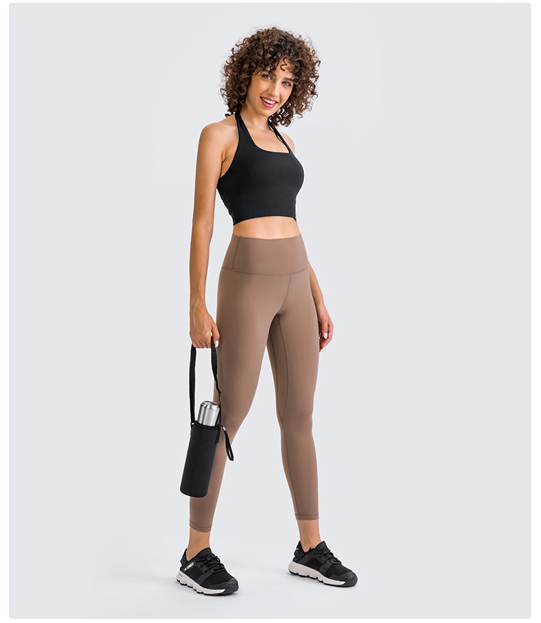Halter neck sports bra