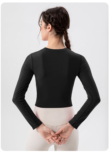 Mesh insert cropped top