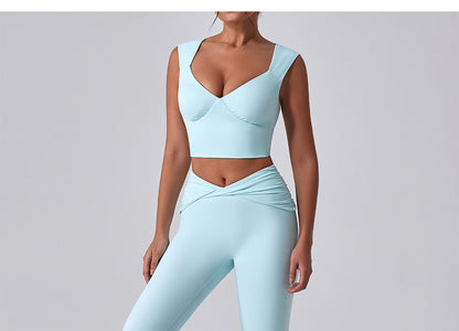 Quick dry sweet heart neck top