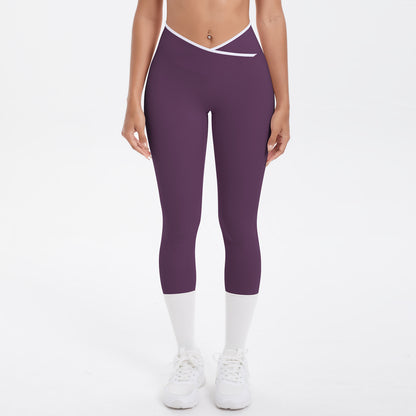 Cross waist leggings