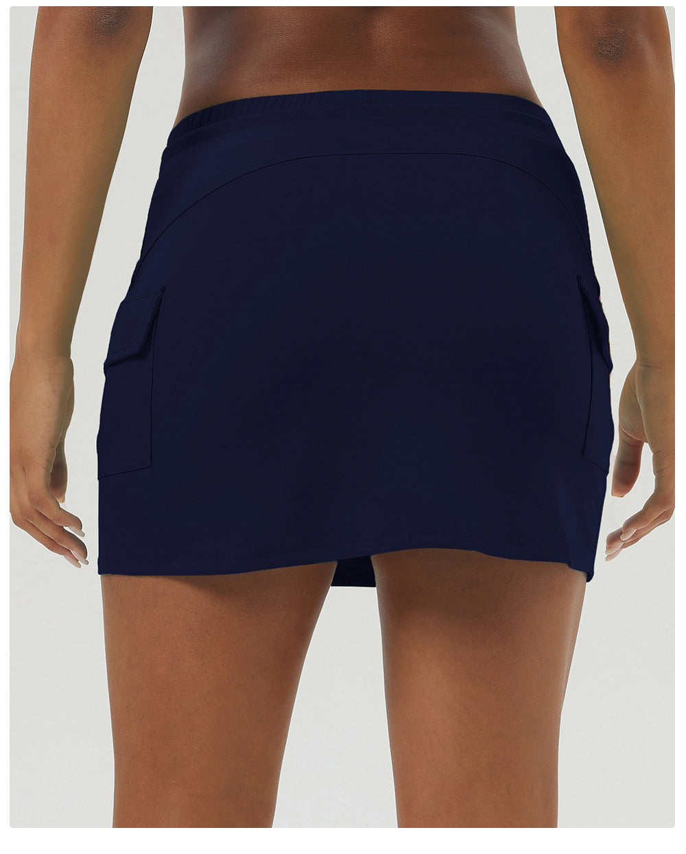 Quick dry draw string skort