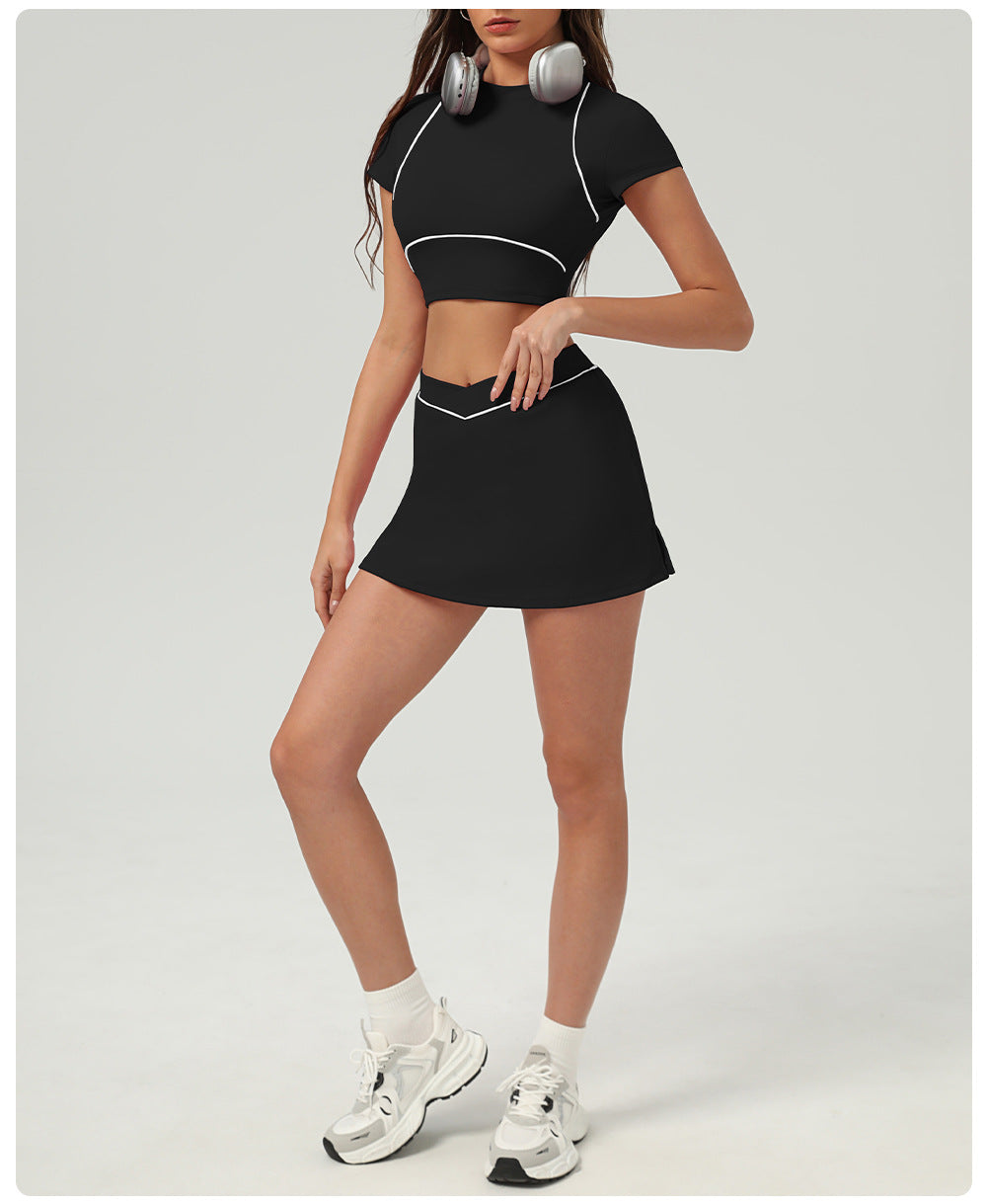 Matching Cropped top & Trousers / Skort set