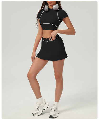 Matching Cropped top & Trousers / Skort set