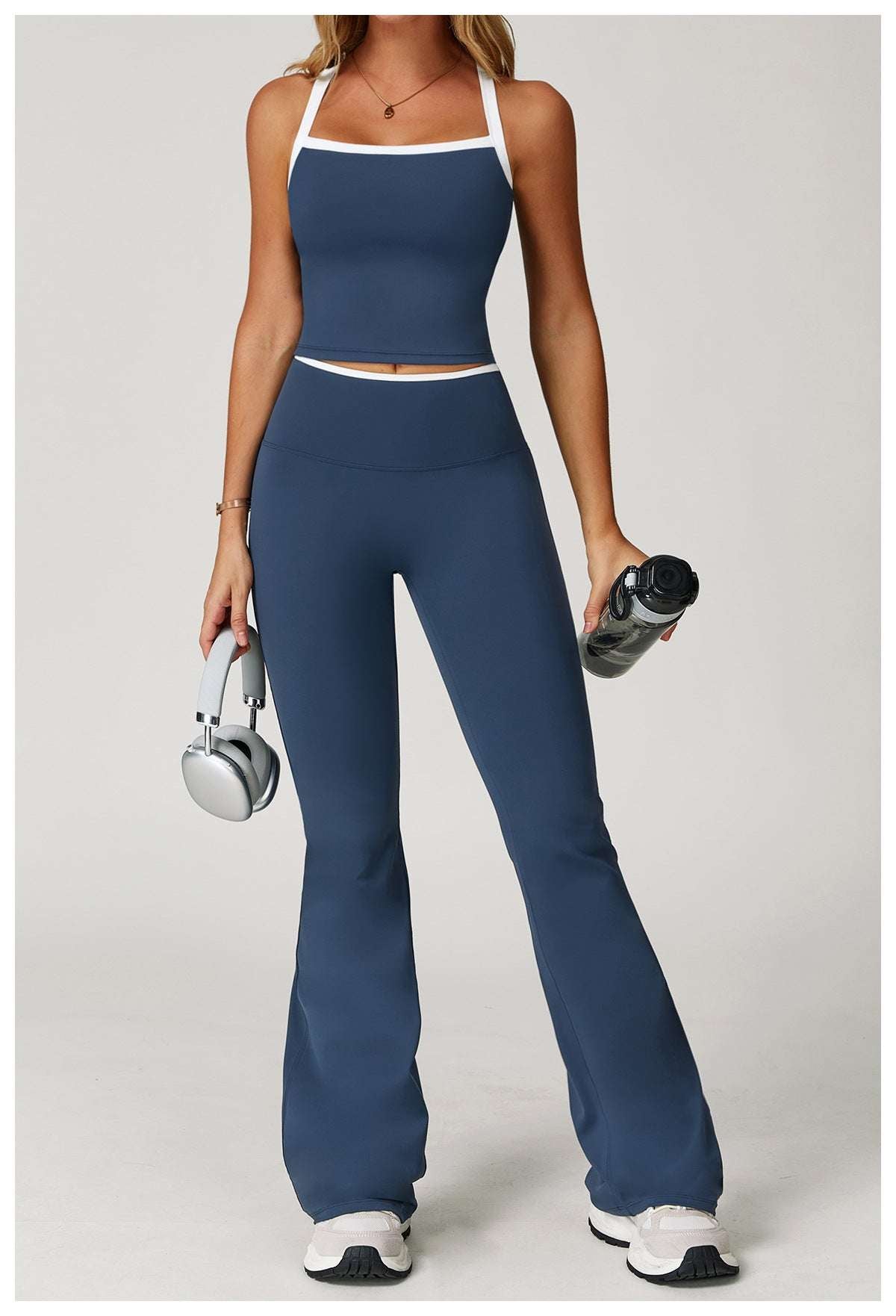 Contrast trim Trousers