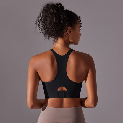 T back high support sports bra