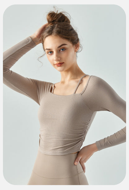 Full sleeve rib top