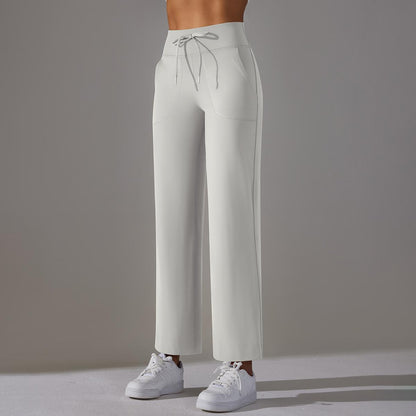Straight leg trousers
