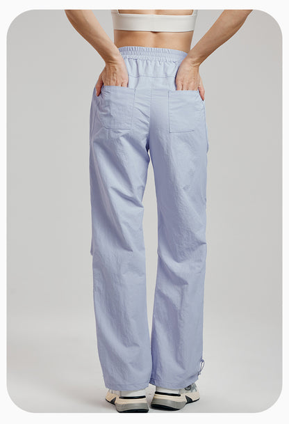 Straight leg  trousers with pockets