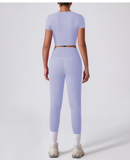 Short sleeve cropped top