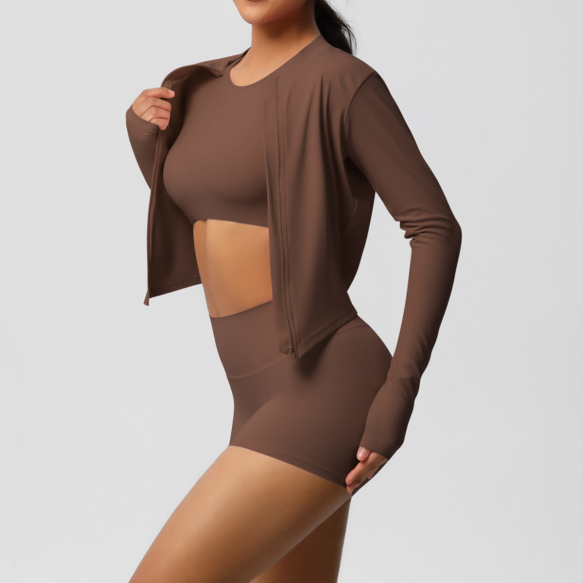 Three piece Jacket, Bra and hot pants set