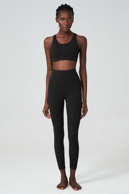 Cross back bra & leggings set