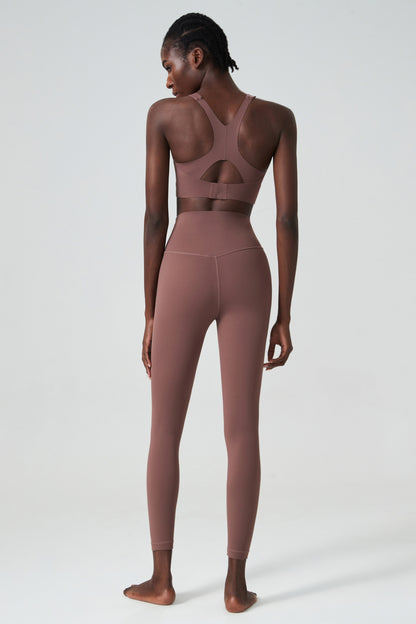 Cross back bra & leggings set