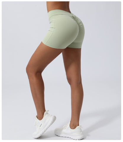 V Waist fitness shorts