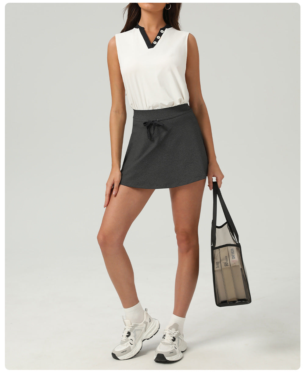 Drawstring skirt