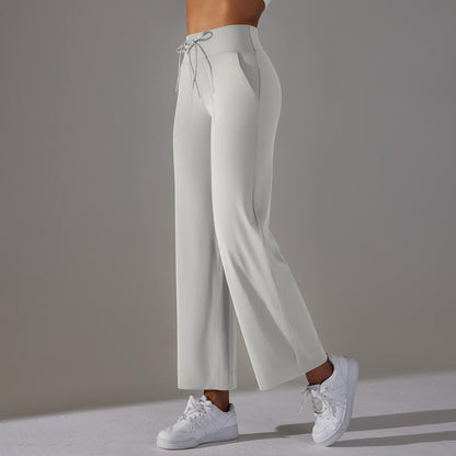 Straight leg trousers