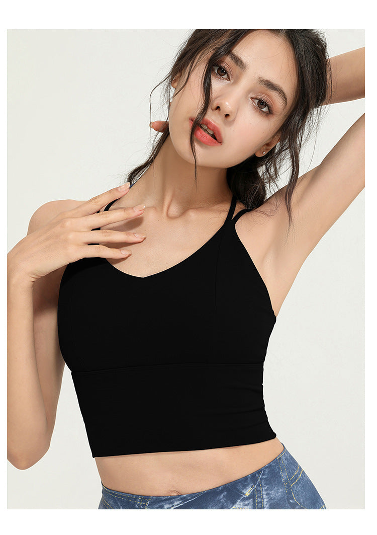 Double strap sports bra