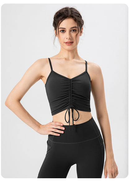 Gathered front sports vest