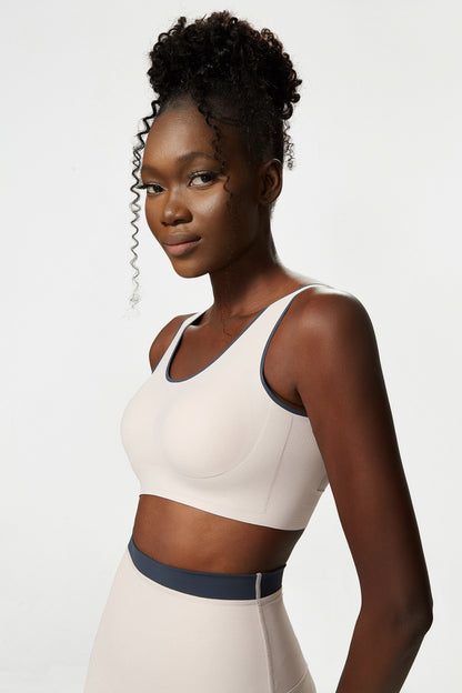 Low back sports bra