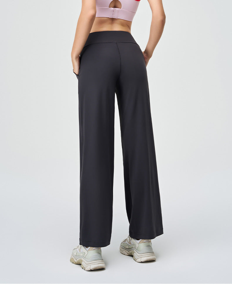 Straight leg trousers