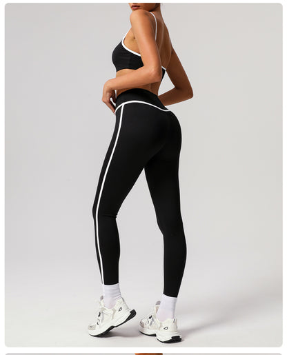 Contrast trim leggings