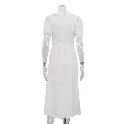 Dress with contrast bow